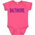 thumbnail image 3 of Inktastic Baltimore in Purple Text Boys or Girls Baby Bodysuit, 3 of 5