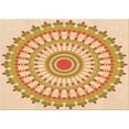 thumbnail image 1 of Ahgly Company Indoor Rectangle Patterned Papaya Orange Area Rugs, 7' x 9', 1 of 6