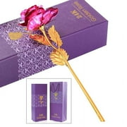 24k Gold Rose, Forever Roses Flower Long Stem 24k Rose Dipped Rose, Best Gift for Valentine's Day, Mother's Day, Anniversary and