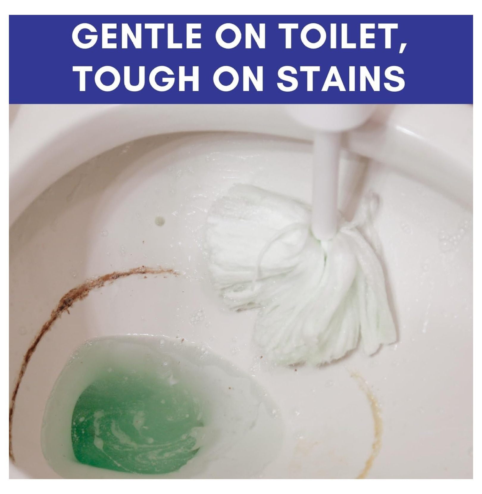 Johnny Mop | Set of 3 Toilet Brushes | 14" Handle to Easily Clean Toilet or Shower | Scratch Free Bowl Swab | Safe to Use with Your Favorite Toilet Bowl Cleaner