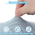 thumbnail image 5 of Uxcell Stool Covers Round Elastic Bar Stool Covers Washable Stool Cushion Slipcover Blue 11"-14", 5 of 7