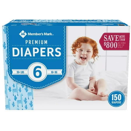 Premium Baby Diapers Size 6 - 150 Count