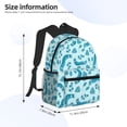 thumbnail image 4 of Lsque Winter Warmth Blue Knitted Classic Casual Backpack - Large Capacity Water-Resistant Backpack for School, Work, Travel, and Outdoor Activities, 4 of 8