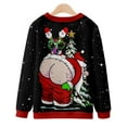 thumbnail image 3 of SCSAlgin Unisex Ugly Christmas Crewneck Sweatshirt Novelty 3D Graphic Long Sleeve Sweater Shirt, 3 of 4