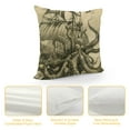 thumbnail image 4 of Orinice Octopus Tentacles Graphic Decorative Pillow Cover for Home Couch Living Room Bed Sofa 24x24in, 4 of 5