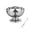 Silver, variant on Small Stainless Steel Dessert Bowl with Heart Fork - 10cm/3.94inch Mini Ice Cream Cup for Sundaes, Pudding, Candy, Elegant Snack Bowls (1 Bowl 1 Fork Set)