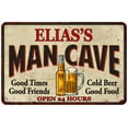 thumbnail image 1 of ELIAS'S Man Cave Metal Sign Wall Decor Gift 8x12 208120011455, 1 of 1