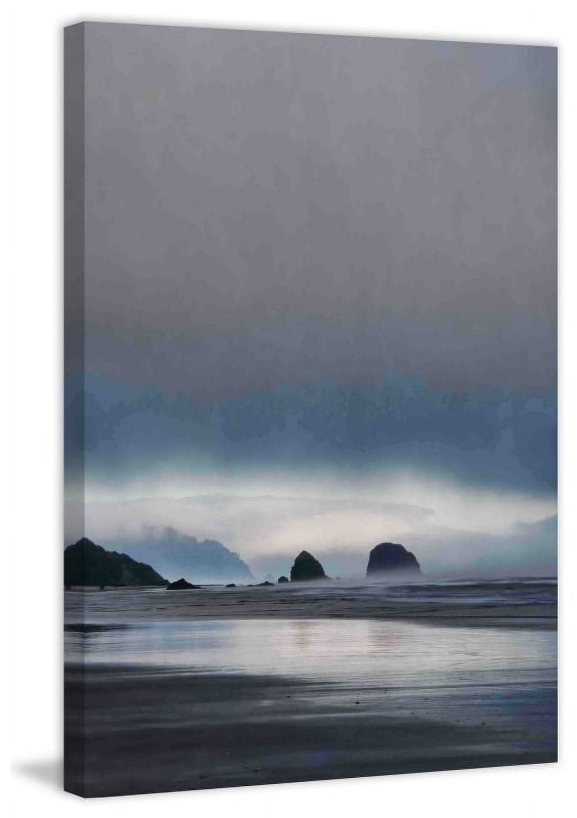 Marmont Hill "Sea Stacks at Sunset" Painting Print on Canvas