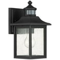 thumbnail image 6 of John Timberland Moray Bay Mission Outdoor Wall Light Fixtures Set of 2 Black Dusk to Dawn Motion Sensor 11 1/2" Seedy Glass for Exterior, 6 of 9