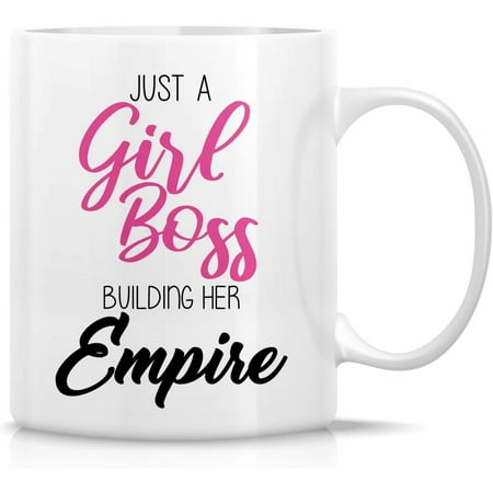 

Funny Mug - Girl Boss Building Her Empire Entrepreneur 11 Oz Ceramic Coffee Mugs - Funny Sarcasm Motivational Inspirational birthday gifts for friends coworkers employer sister girlfriend