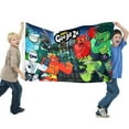 thumbnail image 2 of Héroes de Goo Jit Zu Bandera impresa con temática, regalo perfecto para fanáticos, amigos y familiares, y adecuada para actividades al aire libre e interiores, decoraciones de fiesta. 60*90CM, 2 of 6