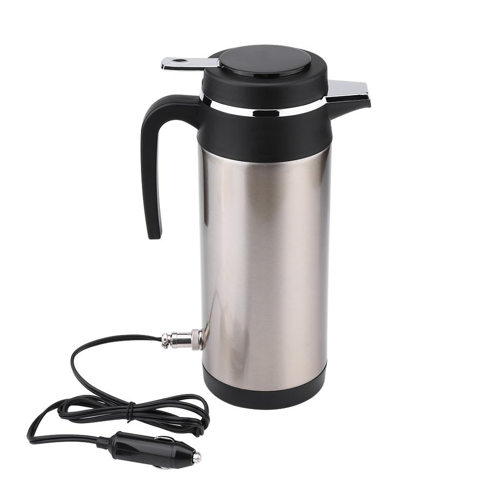 Auto Car Heating Thermos Travel Electric Kettle 500ml Vacuum Bottle Coffee Tea 