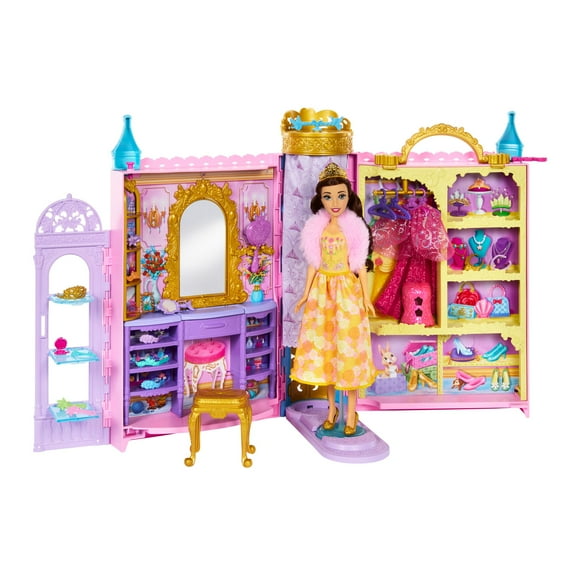 Set de Juego Mattel Disney Princesa Closet Mágico con Muñeca Bella