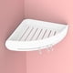 thumbnail image 4 of Organizador de ducha desmontable, práctico soporte de pared con ganchos, montaje en pared Blanco, 4 of 9