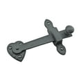 thumbnail image 6 of Renovators Supply Black Wrought Iron Gate Flip Latch Decorative Antique Heart Style Medium to Light Duty 4" Tall Flip Door Locks Rust Resistant Latches w/Screws Pack of 6, 6 of 11