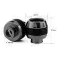 thumbnail image 1 of Carbon Fiber Motorcycle Front Fork Frame Sliders, Crash Protection with CNC Machined Craft, Pair, 1 of 7