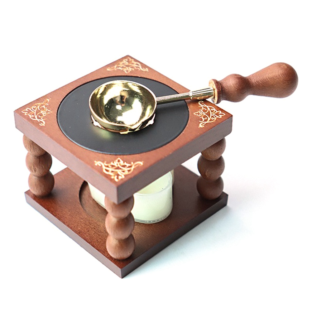 Buy Retro Wood Sealing Wax Heater Wax Melting Furnace Wax Melting Spoon