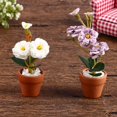thumbnail image 2 of Mini flor en maceta en miniatura para casa de muñecas, muebles para casa de muñecas verde, decoración del hogar, plantas de simulación, 1 ud., 2 of 4