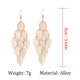 thumbnail image 3 of Pendientes Calados Hoja para Adolescentes Minimalistas Piercing Studs Trendy Earrings, 3 of 6