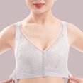 thumbnail image 6 of NIEWTR Bra for Senior Front Closure Breathable Bras Luxysense Front Snap Bra Womans Bras(Grey,2XL), 6 of 9