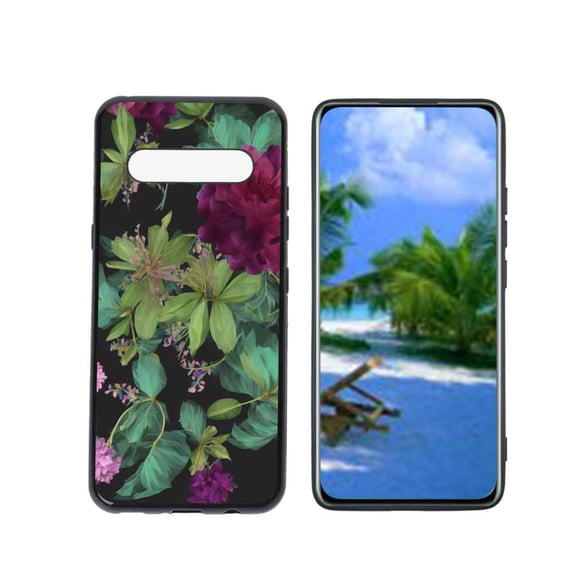 Floral-264 Phone Case, Degined for LG V60 ThinQ 5G Case Men Women, Flexible Silicone Shockproof Case for LG V60 ThinQ 5G