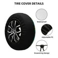 thumbnail image 4 of XMXY Flower Hippie Spare Tire Cover, Universal Waterproof Cover for Jeep RV Tire Wheel Protection, 16 inch, 4 of 8
