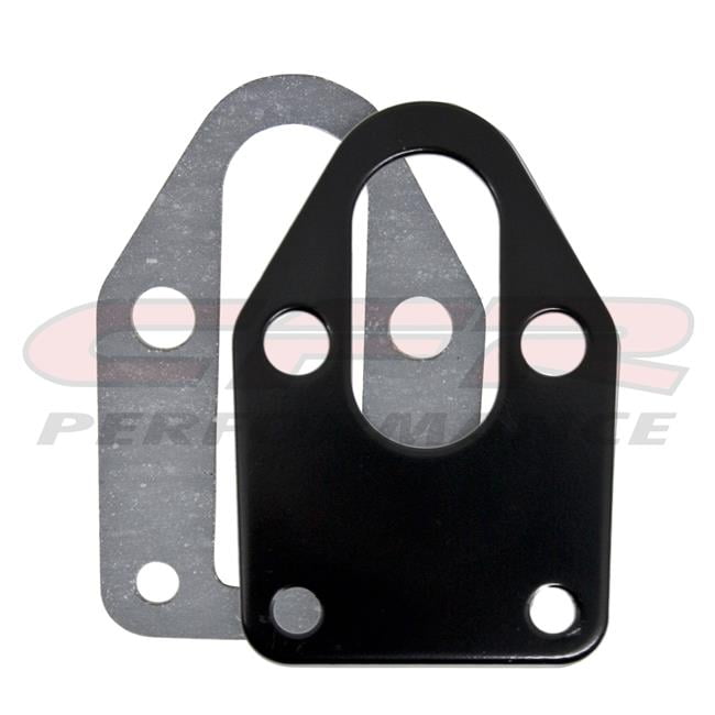 CFR HZ2059PBK Steel Chevy SB Fuel Pump Mounting Plate Black