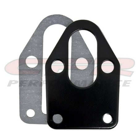 Fuel Pump Mounting Plate - CFR HZ-2059-PBK Steel Chevy SB Fuel Pump Mounting Plate - Black