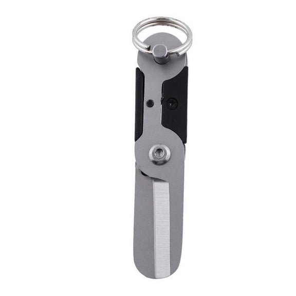 QHUDLV Pocket Mini Fold Scissor EDC Outdoor Gadget Foldable Keychain Scissors Cutting Accessories Tool Fishing Supplies