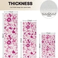 thumbnail image 4 of Pink Breast Cancer and Love Kitchen Rugs Sets Of 3,Kitchen Runner Rugs Non Skid Washable,Decorative Kitchen Floor Mats for Kitchen,Sink,Laundry,17"x30"+ 17"x47" + 17"x59", 4 of 6