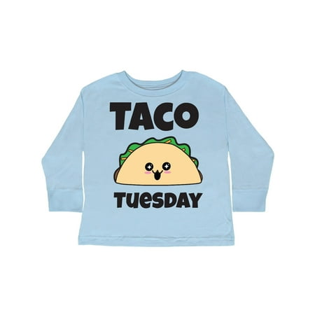 

Inktastic Kawaii Taco Tuesday Gift Toddler Boy or Toddler Girl Long Sleeve T-Shirt