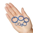 thumbnail image 4 of 8 Uds llaveros planos, 10mm + 12mm + 14mm + 18mm + 20mm + 25mm + 28mm + 32mm anillo dividido, para llavero, mosquetón, linterna, cuchillo, etiqueta de Collar de identificación para perro, 4 of 5