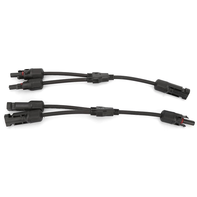 Solar Panel Y Branch Connector,1 Pair Y Branch Solar Panel Cable Connector Solar Panel Cable Splitter Quality You Can Trust