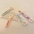 thumbnail image 3 of LNGOOR 1pc Random Color Mini Heart-shaped Utility Knife Portable Cutter For Opening Express Packages  Paper Cutting, 3 of 7