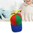 thumbnail image 3 of Segolike Baseball Cap, Colorful Adjustable Cute Baseball Cap Rainbow Helicopter Propeller Hat Funny Clown Hat for School Girl Adult Boy - Blue brim, 3 of 10