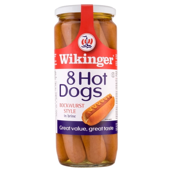 Wikinger 8 Hot Dogs 1030G, Imported from Britain