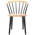 thumbnail image 5 of SAFAVIEH Blanchard Contemporary Wood Solid Dining Bistro Chair, Natural/Black (Set of 2), 5 of 14