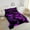 Abstract 03, variant on Purple Black Bedding Full 3D Glowing Buffalo Full Comforter Set Modern Abstract Art Bedding Comforter Sets Geometric Plaid Duvet Insert, Gradient Futuristic Cubes Down Comforter (Black Reversible)