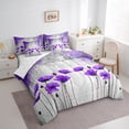 thumbnail image 3 of Homewish Retro Chic Flowers Bedding Comforter Set 7-Piece for Kids Teens,Spring Garden King Bedding Sets,Abstract Gradient Ultra Soft Bed Sheets,Lightweight Room Decor,Reversible, 3 of 8