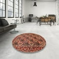 thumbnail image 4 of Ahgly Company Machine Washable Indoor Rectangle Traditional Tomato Red Area Rugs, 7' x 9', 4 of 7