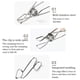 thumbnail image 3 of Wosthever Pasador colgante de acero inoxidable para ropa, pinzas para secar toallas, Clip para ropa, pinzas impermeables para ropa, abrazaderas, Type3 NO3, 3 of 6