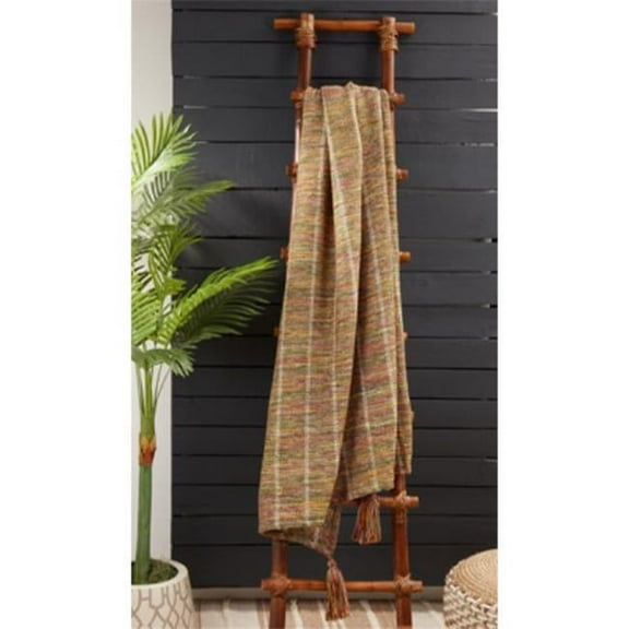 Saro Lifestyle Striped Throw Blanket