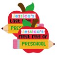 thumbnail image 2 of WaaHome First and Last Day of School Board, Double Sided Back to School Sign My 1st Day of Preschool Kindergarten Chalkboard Sign Back to School Photo Prop Supplies, 2 of 9