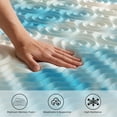 thumbnail image 2 of Beddle 3 Inch 5-Zoned Memory Foam California King Size Mattress Topper with Infusion Breathable Gel Layer, 2 of 7
