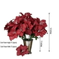 thumbnail image 3 of Efavormart 60 Easter Artificial Lilies for DIY Wedding Bouquets Centerpieces Arrangements Party Home Wholesale Supplies - Burgundy, 3 of 9