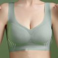 thumbnail image 6 of VISALY Wireless Bras Full Coverage Bras 3Pc Seamless Bras Mesh Cup Soft Bras for Women No Underwire with Support and Lift Plus Size Bras Breathable Bras Everyday Bras for Women Hot Pink 3Xl, 6 of 8