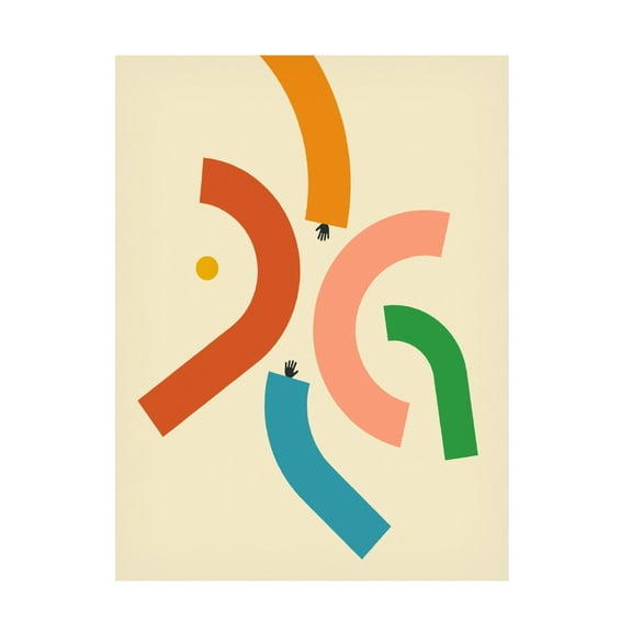 Trademark Fine Art Jazzberry Blue Reach 3 Canvas Wall Art