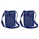 thumbnail image 1 of Uxcell 2 Pcs Soporte para Botellas de Agua con Correa de Hombro Ajustable, Portabotellas de Malla, Azul Marino, 1 of 6