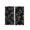 C, variant on Gumesh Black and Gold Kitchen Window Curtain Panels Short Small Cafe Mini Dark Floral Flower Gothic Goth Decorative Drapes Rod Pocket 27.5x59 Inches Bathroom Bedroom Home Set for Living Room Decor
