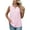 D-Light Pink, variant on Uvplove Women's Summer Sleeveless Chiffon Tank Tops Blouses Work Casual V Neck Button Blouses Shirts Tops,US Size Large In White